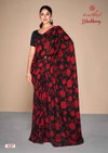 Blackberry By Kashvi Printed Pure Georgette Sarees Wholesale Price In Surat